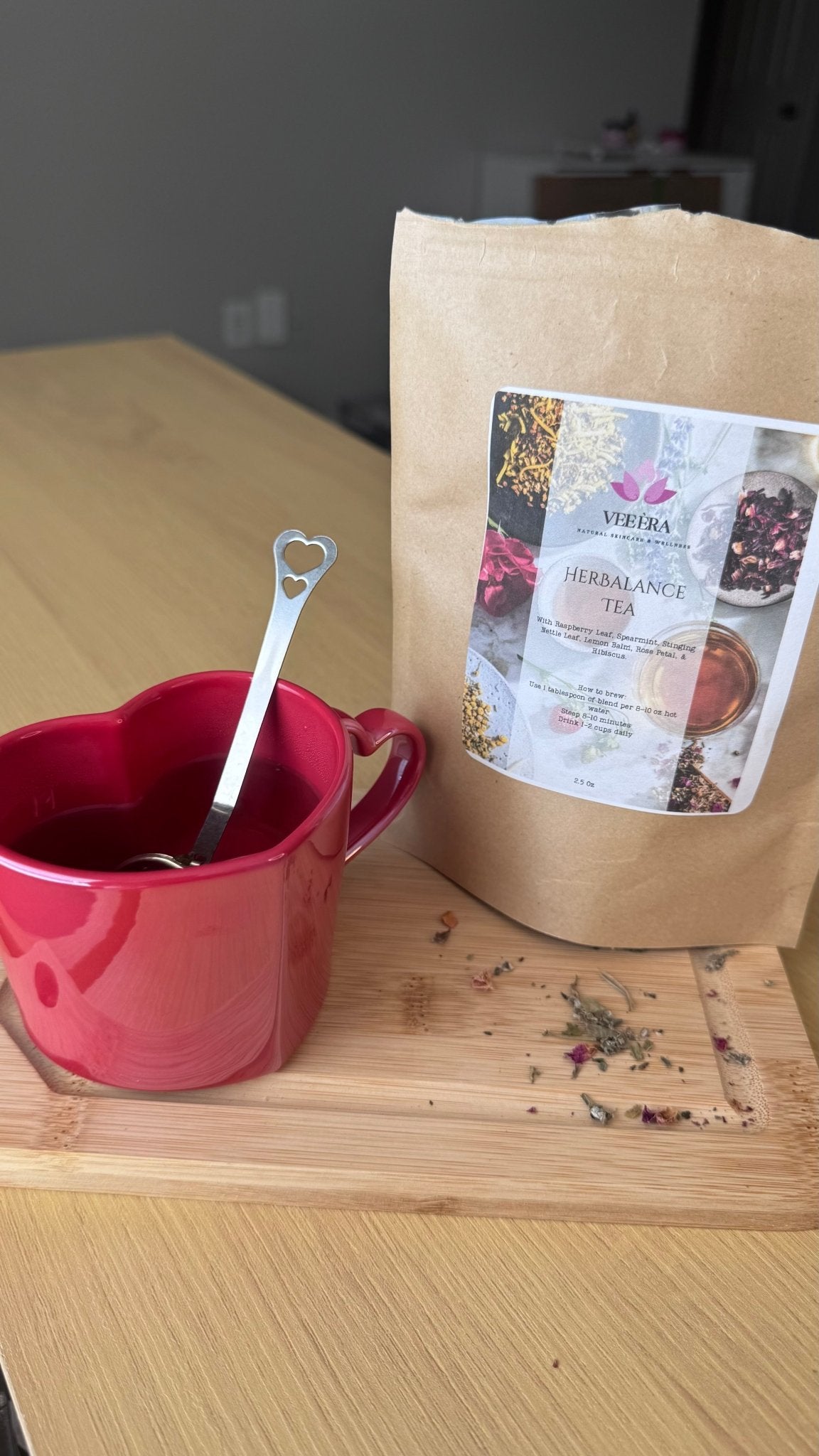 Cup of Herbalance caffeine-free women's herbal tea